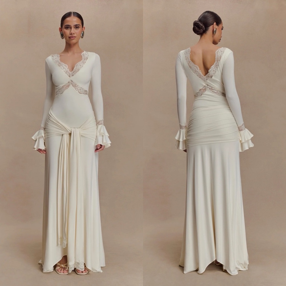 Meshki Ivory Electra Gown